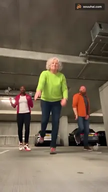 Preview of a Skepta Rap Dance AI trio video in a parking garage